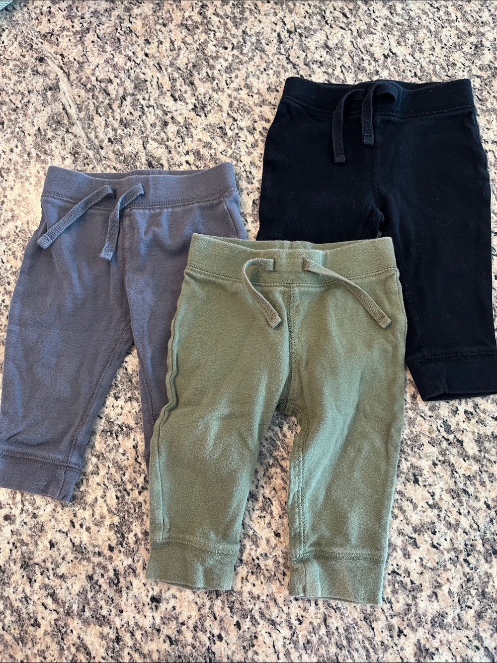 Old Navy Kids Sweatpants Trio in Black, Olive, and Gray